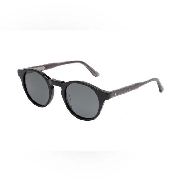 Bottega Veneta Round-Framed Acetate Black Sunglasses - Picture 2 of 10